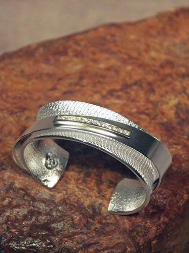 Floating Bracelet with Diamonds