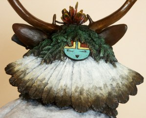 Pueblo Deer Dancer - Detail