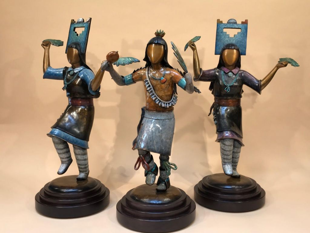 Male and Female Corn Dancers, Set