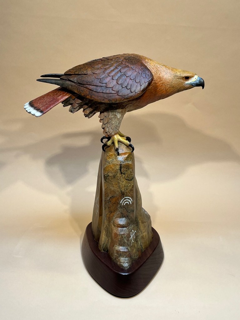 Communion of Spirit Eagle Bronze - Patina 2 - Detail View