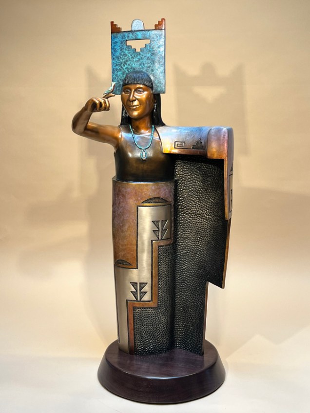 Maiden of the Spring - Bronze sculpture by Joe Cajero